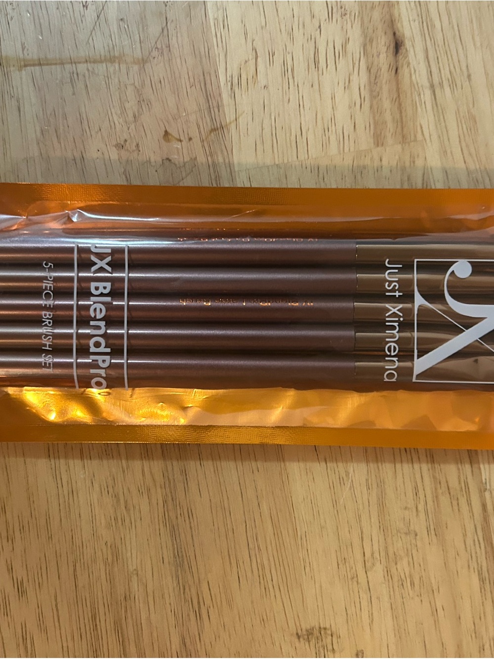 Rose Gold Makeup Brush Set - 5 Piece Blending Brushes